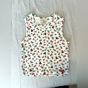 Teddy Fresh WOMEN'S FLORAL POINTELLE TANK